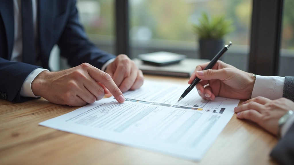 Financial advisor explaining debt reduction strategy to client in professional consultation meeting