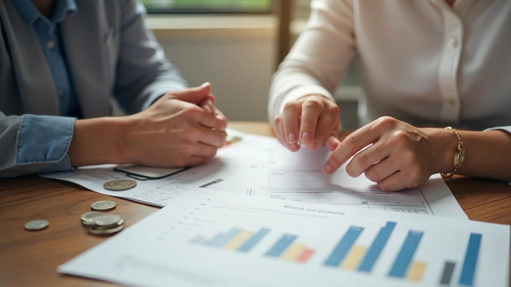 Spaarplan concept met munten en groeiende grafiek symbolen